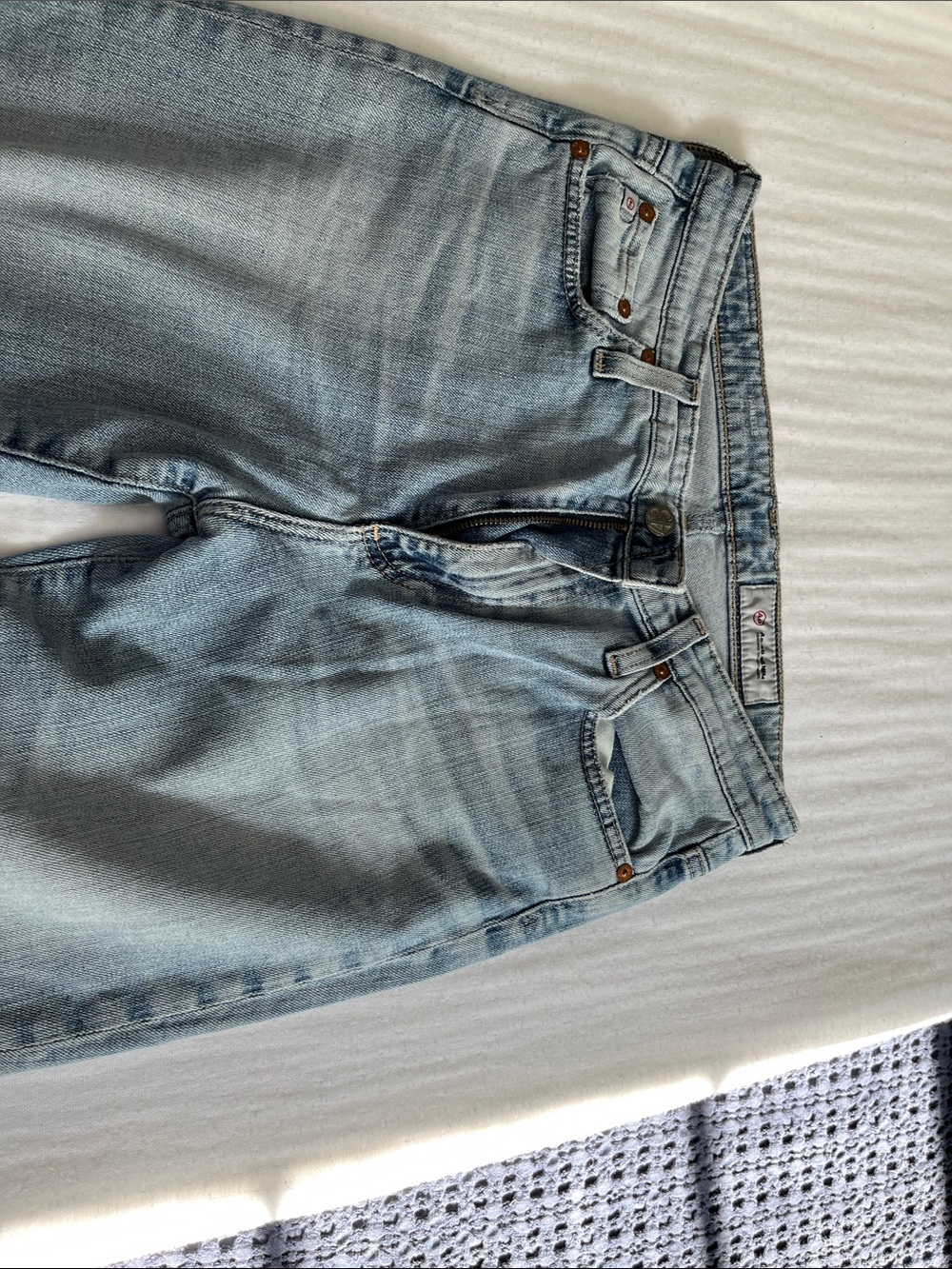 AG Adriano Goldschmied Light Blue Boot Cut Jeans